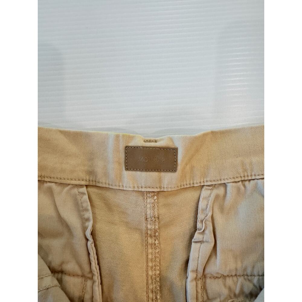 Mother The Shaker Prep Short Fray Killing Time Sesame Beige Cutoff Shorts 25 - Picture 4 of 16